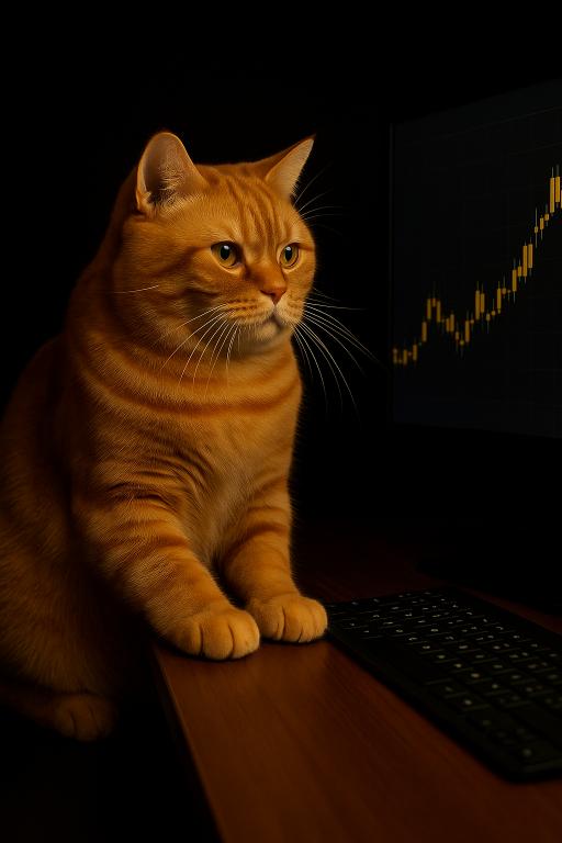Fat Cat Using Computer to Trade