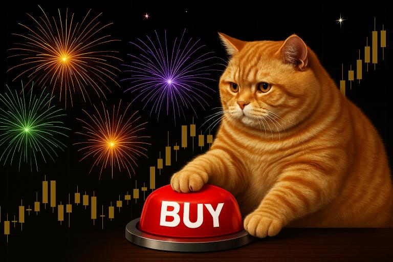 Fat Cat with Buy Button