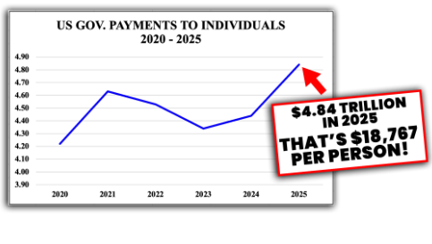 Government payments chart